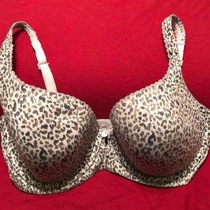 34DDD Leopard Print Lined Demi